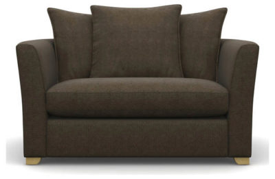 Heart of House Libby Fabric Cuddle Chair - Teak
